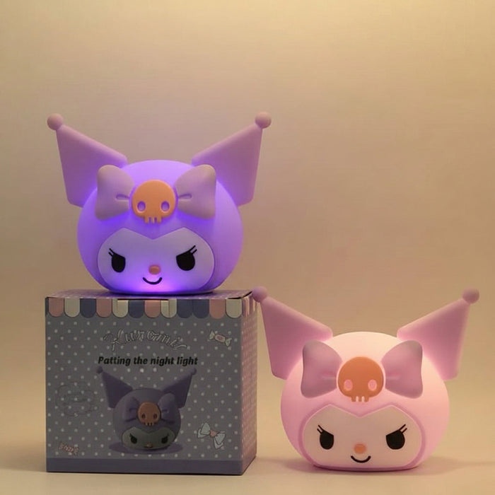 cute Kuromi silicone LED night light USB rechargeable touch control lamp – Pakistan
