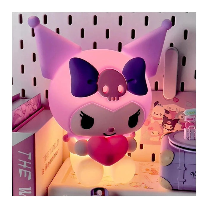 cute Kuromi squishy silicone LED night light USB rechargeable touch control lamp – Pakistan