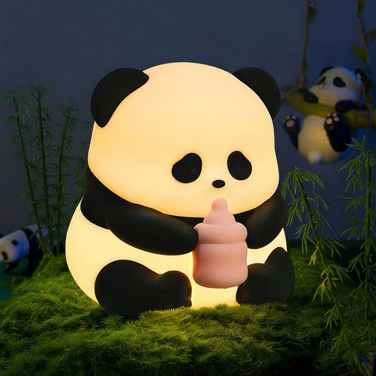 Cute Silicone LED Night Light USB Rechargeable Touch Control – Feeding Panda