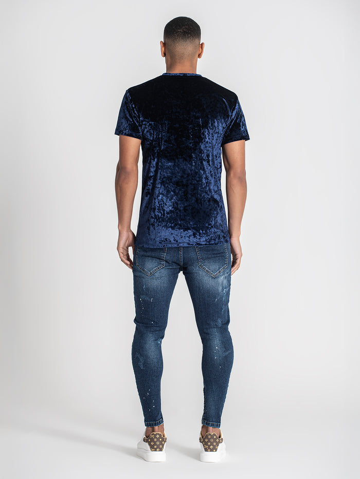 t-shirts / Dark Blue K Velvet Tee