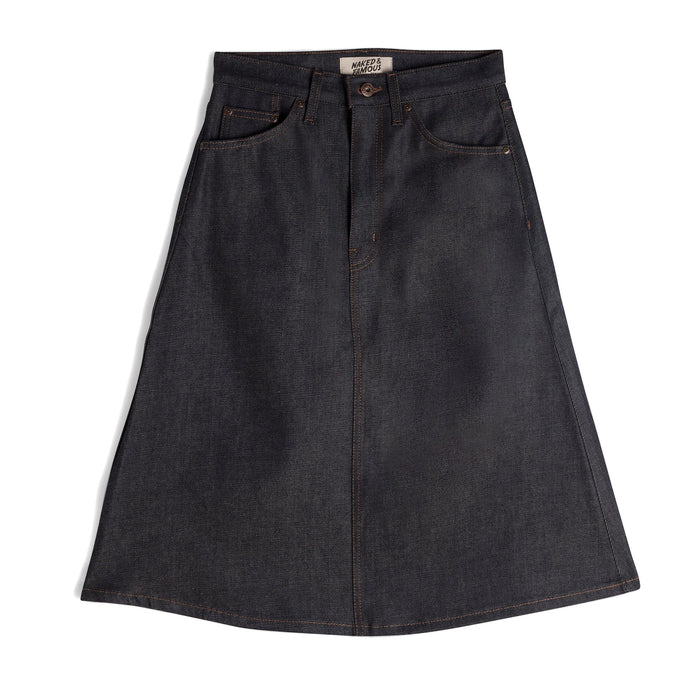 Denim Skirt - Dark Indigo by Naked & Famous Denim