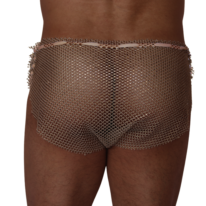 Diamond Beige Hot Shorts vista posterior de Gigo Underwear