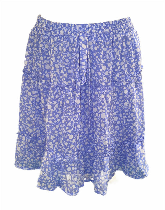 Ditsy Floral Frill Trim Skirt