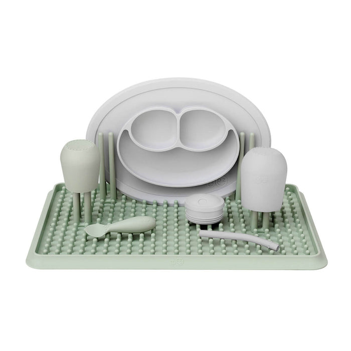 The Drying Rack in Sage by ezpz / Odor-Resistant, 100% Silicone Drying Rack