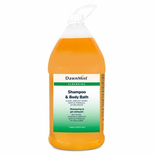 Dukal DawnMist Shampoo & Body Bath with Pump, Gallon, Pack of 4, Full Case