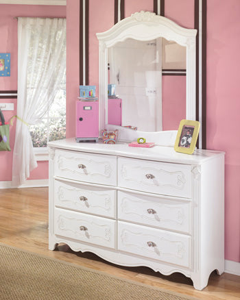Exquisite B188-26 White Bedroom Mirror