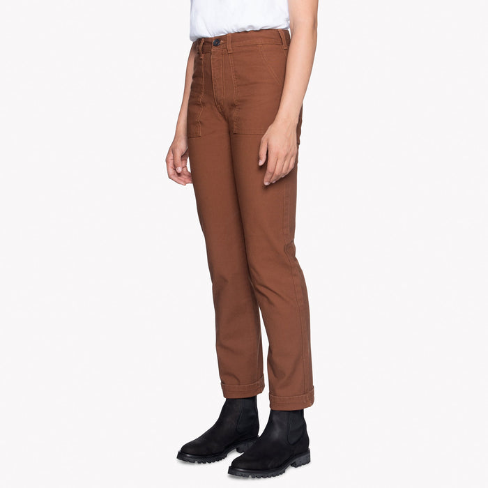 Fatigue Pant - Brick Canvas by Naked & Famous Denim