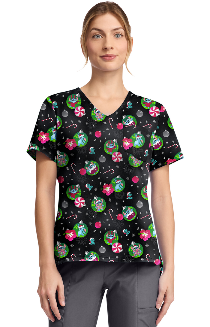 Filipina Mujer Tooniforms A Mod. TF797 LHBU Stitch Navidad