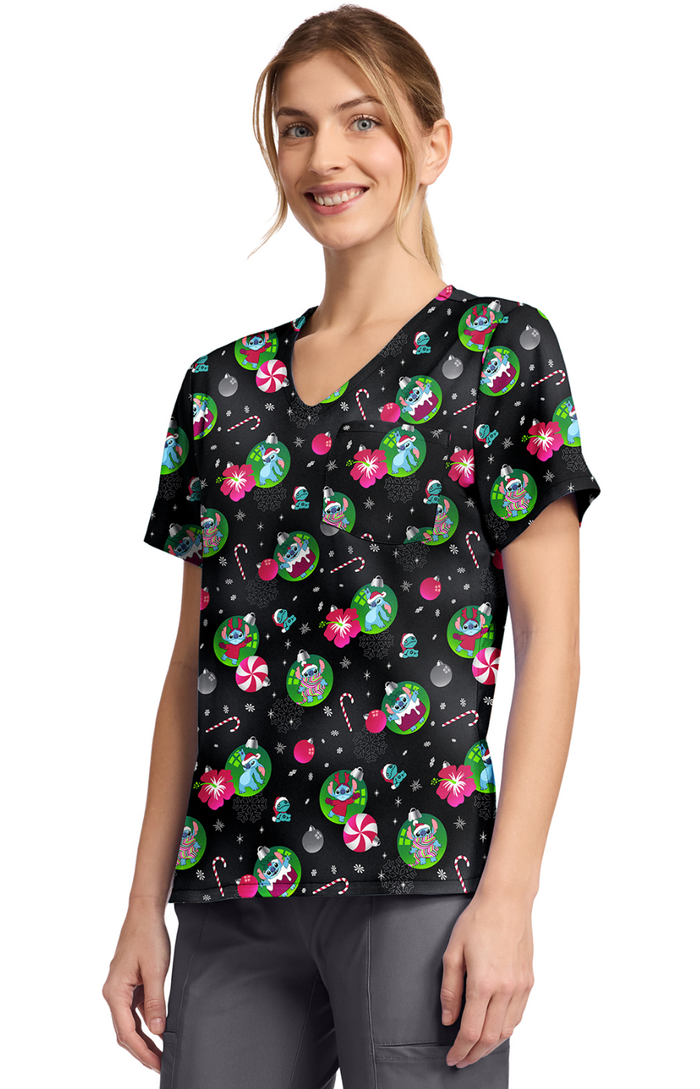 Filipina Mujer Tooniforms A Mod. TF797 LHBU Stitch Navidad