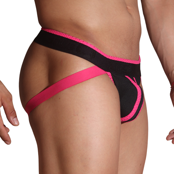 Flux Fuchsia Jockstrap vista frontal de Gigo Underwear