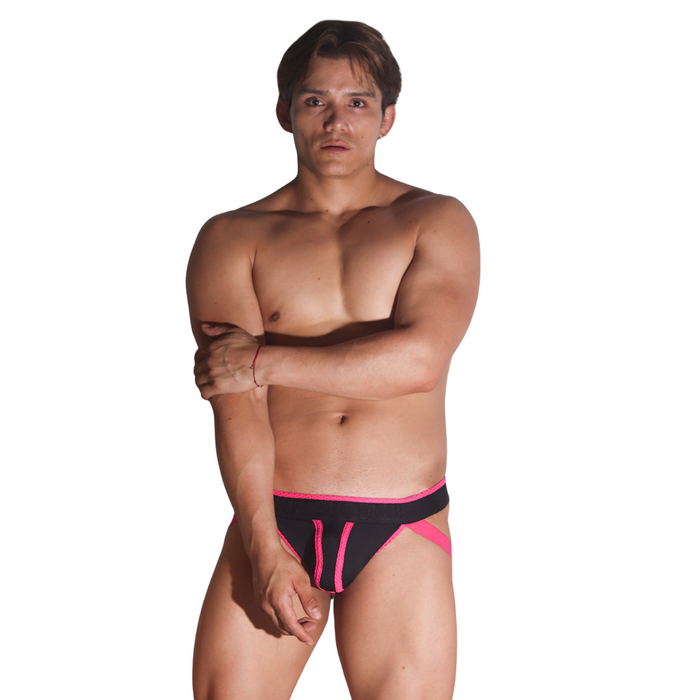Flux Fuchsia Jockstrap en modelo de Gigo Underwear