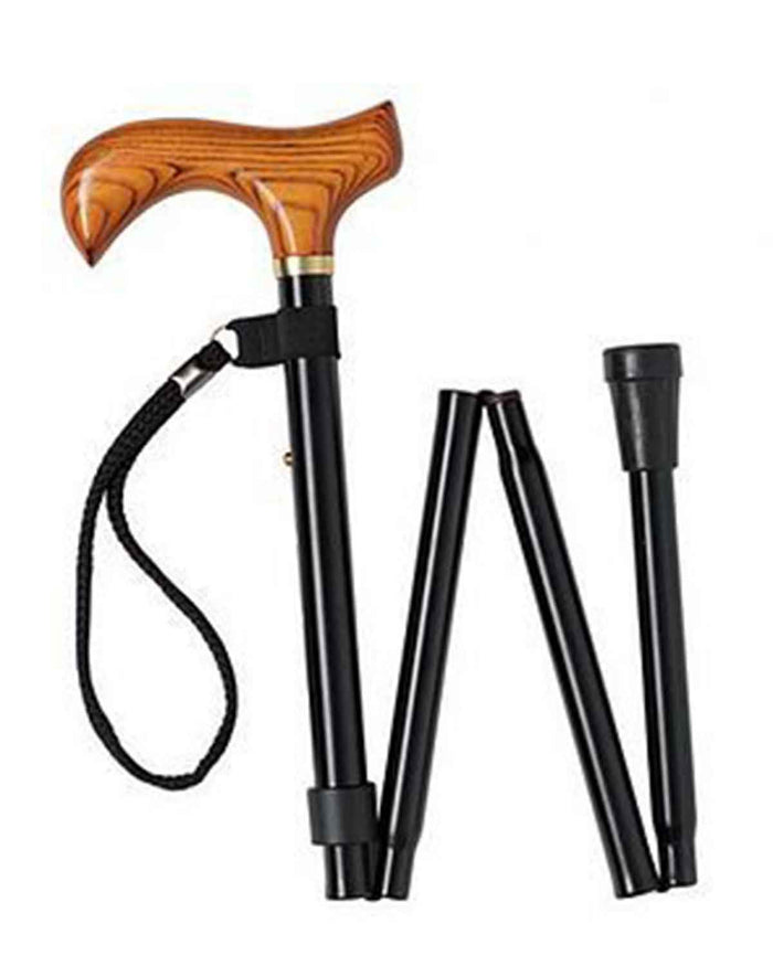 Black Folding Walking Stick - Image 3 - Country Collection