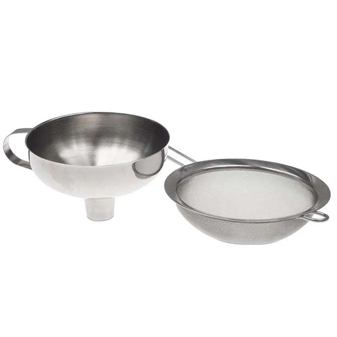 Funnel & Sieve from iSi on white background.