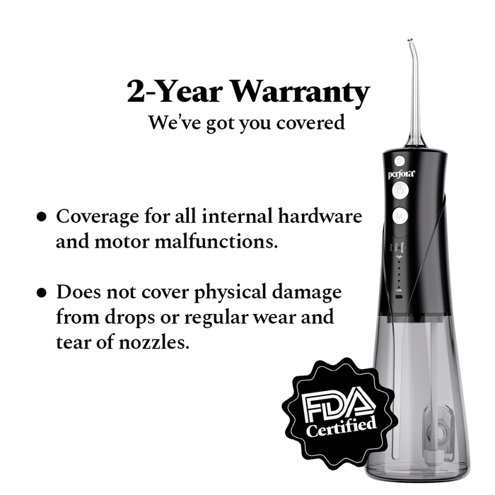 Granite Black Power Flosser + Purple Mouthwash 200 ml