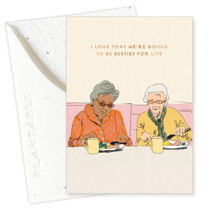 Forever Friends Sprout- Mini 2.5"x3.5" Birthday Card