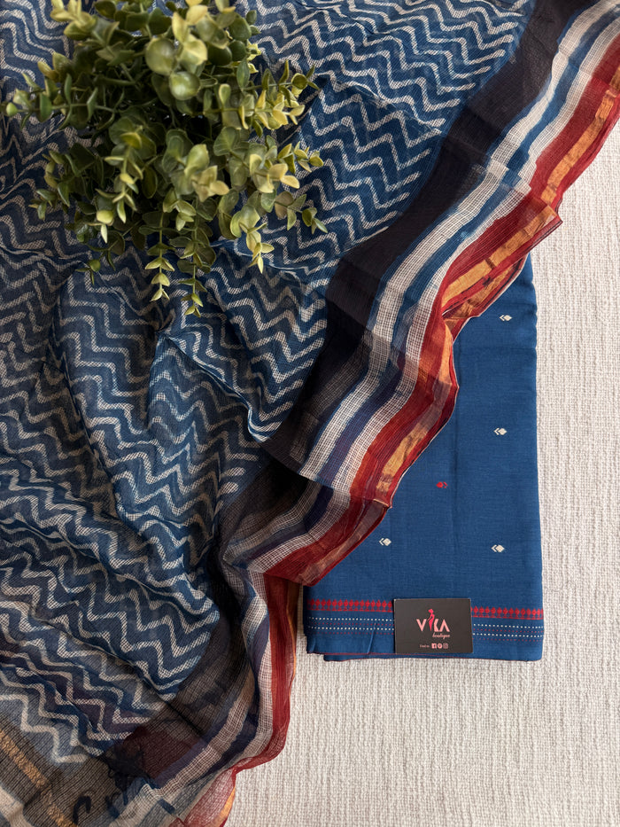 Handloom cotton kota dupatta suit set