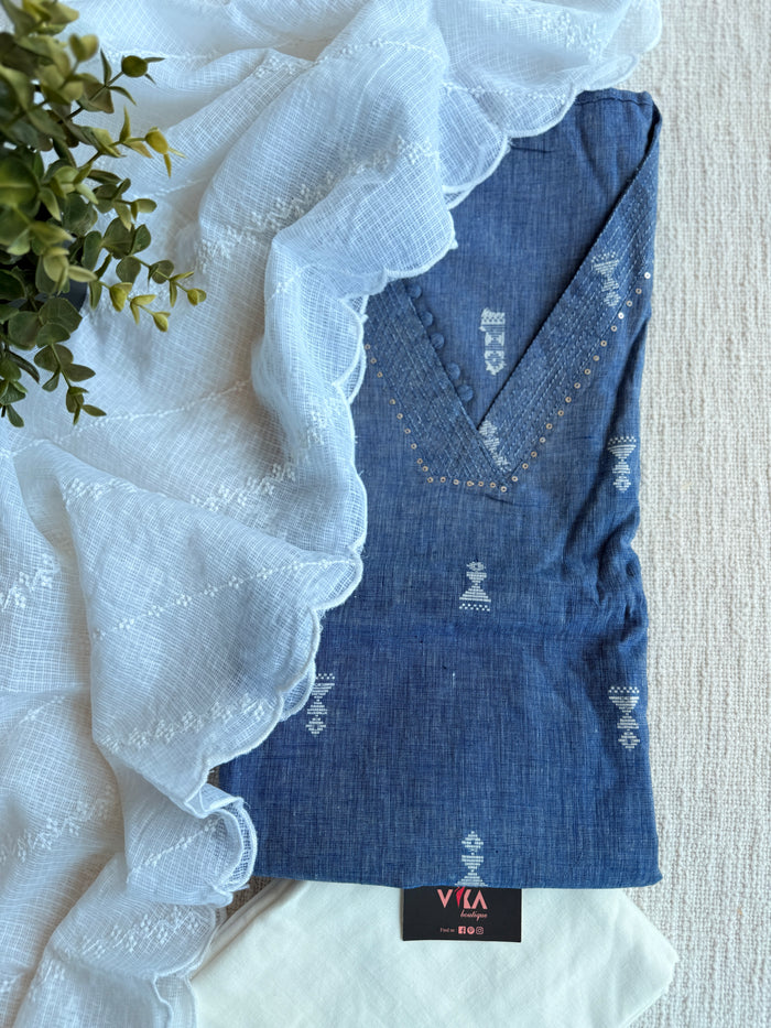 Handloom cotton suit set