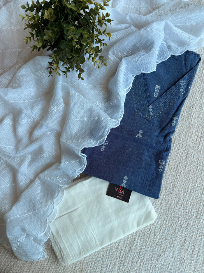 Handloom cotton suit set
