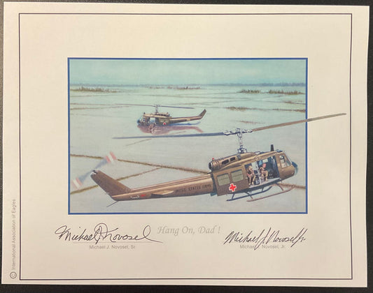 "HANG ON DAD" Novosel Print