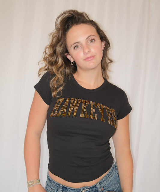 Hawkeyes Rhinestone Heritage Tee