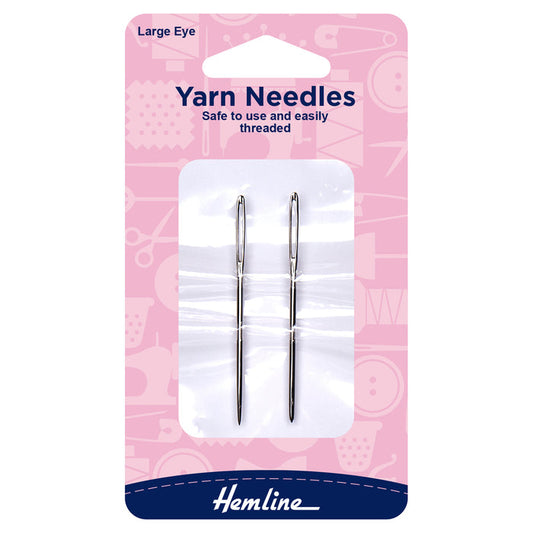 Hemline Hand Sewing Needles: Wool & Yarn: Metal: 2 Pieces - Hand-Sewing Needles