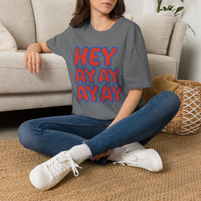 HEY AY AY AY Buffalo Football T-Shirt – Retro 716 Game Day Graphic Tee | Teesrus716