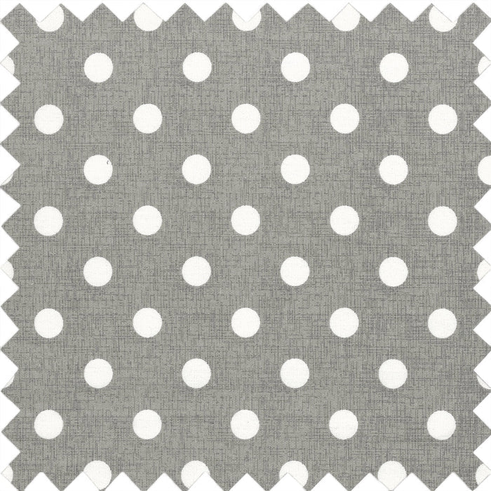 Hobby Gift: Sewing Machine Bag: Matt PVC: Grey Linen Polka Dot: Item size: (d/w/h) 20 x 44 x 38cm.