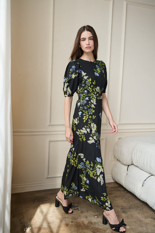 Iriela Smocked Maxi Dress Jardin