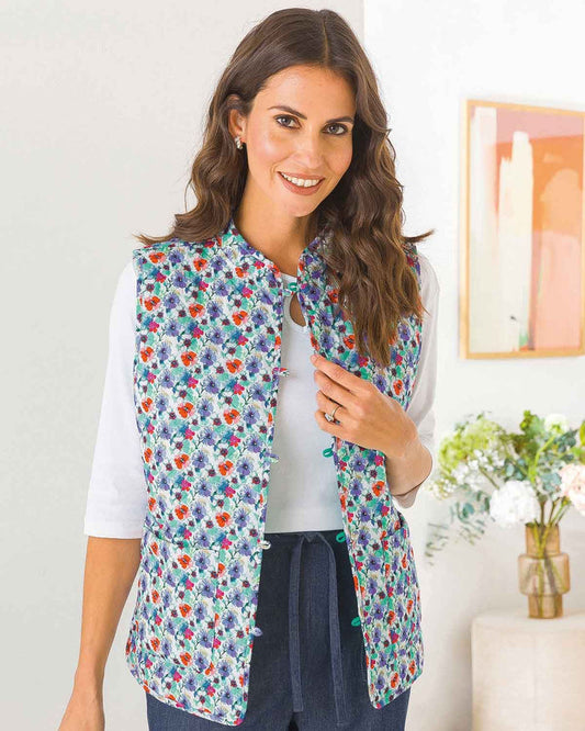 Julipa Reversible Quilted Gilet - Image 1 - The Classic Boutique