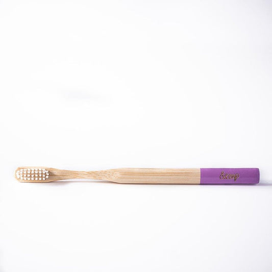 &Keep Bamboo Toothbrush - Purple