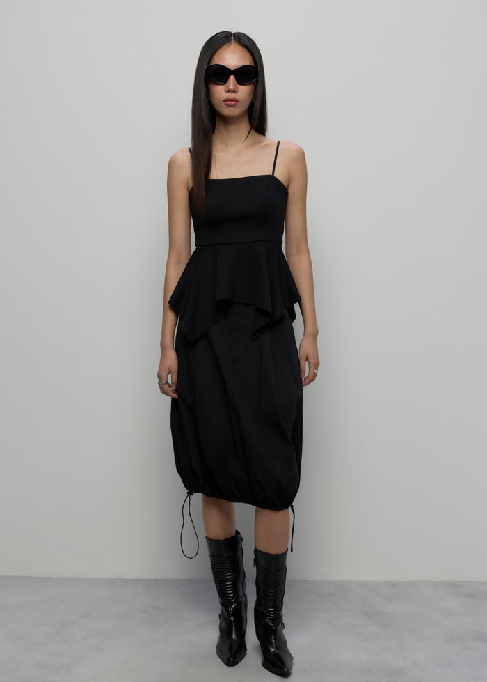 KNEE-LENGTH BUBBLE SKIRT