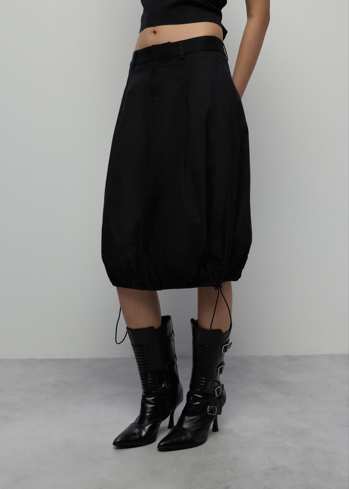KNEE-LENGTH BUBBLE SKIRT