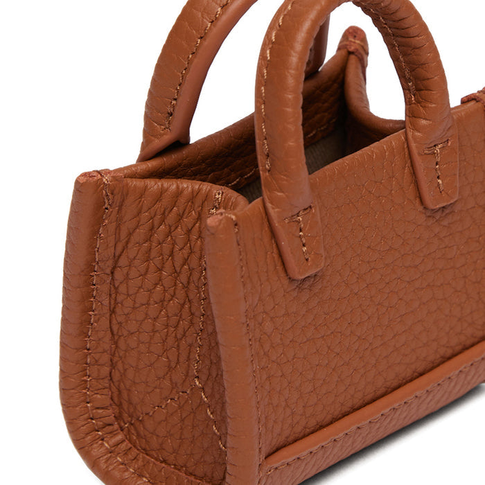 Kress Itty Bitty Bag Charm Saddle Brown