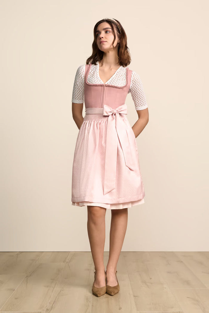 Kruger Caira Midi Dirndl, Pink — 60cm 2pc Set