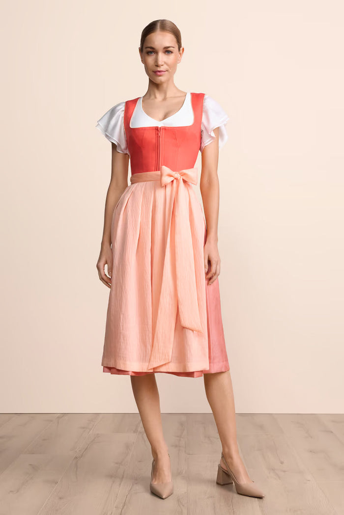 Kruger Sylphira Long Dirndl, Pink — 70cm 2pc Set