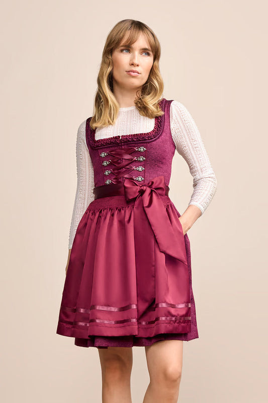 Kruger Thialda Mini Dirndl, Red — 50cm 2pc Set