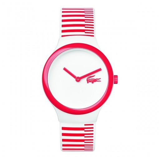 Lacoste The Goa White & Red Silicon Kids Watch - 2020116