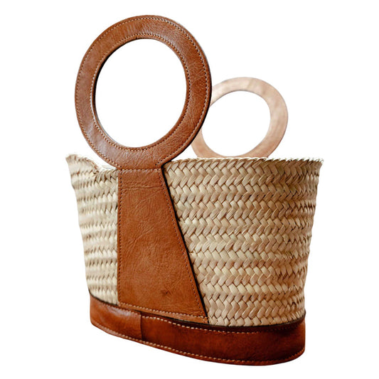 Leather Trim Herringbone, Keystone Panel