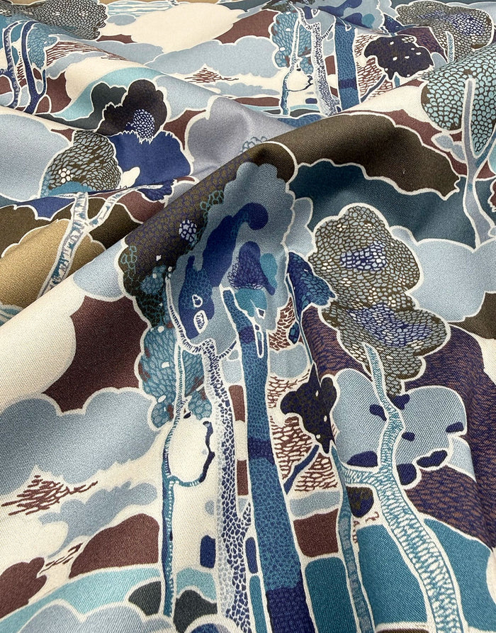 Liberty Fabrics Stretch Gabardine Cotton Fabric, Prospect Road A