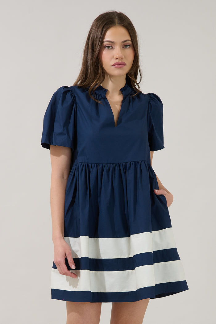 Lidia Color Block Mini Dress