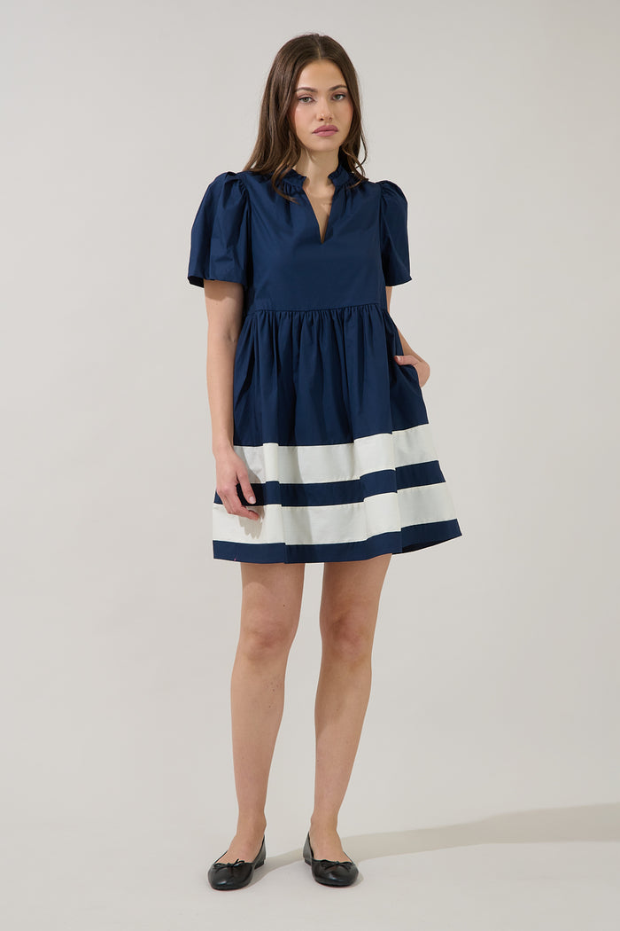 Lidia Color Block Mini Dress