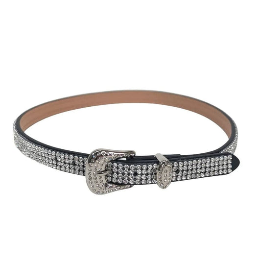 Luna Hatband Clear belt with rhinestones