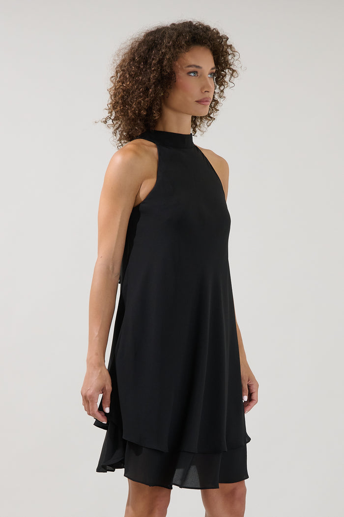 Lyra Back Bow Halter Mini Dress
