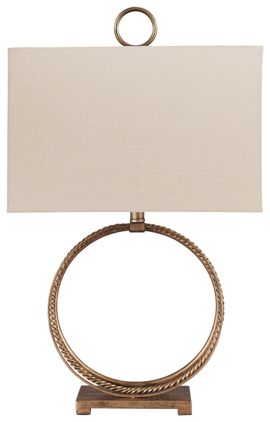Mahala L208124 Antique Gold Finish Metal Table Lamp 1CN