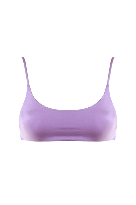 MANU Bikini Top Metallic Lavender