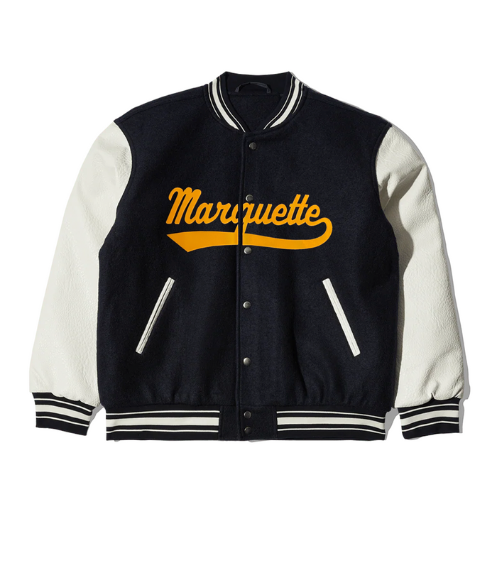 Marquette Script Letterman Jacket