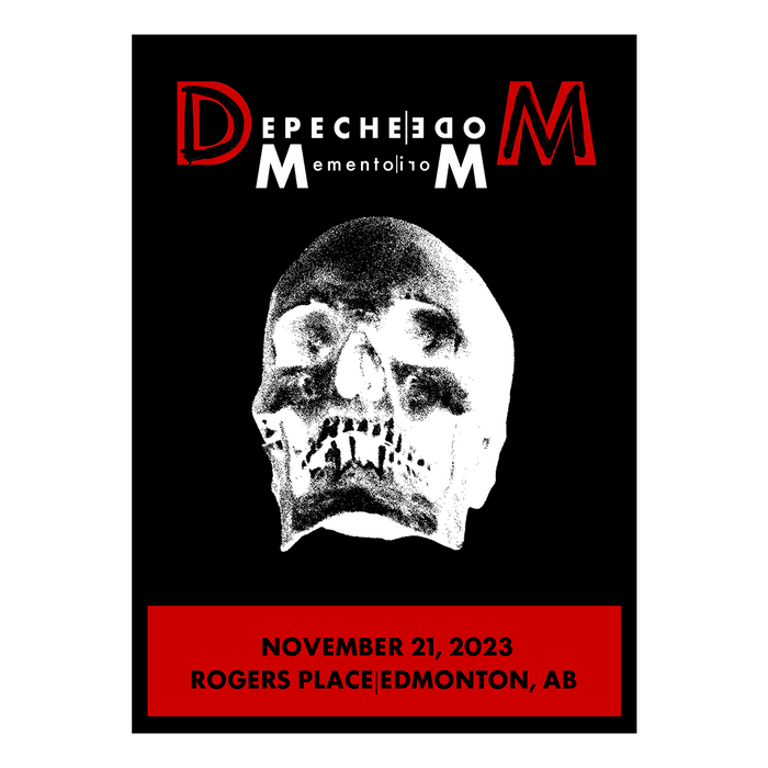 Memento Mori Tour 2023 Edmonton Screen Print Poster Limited Edition