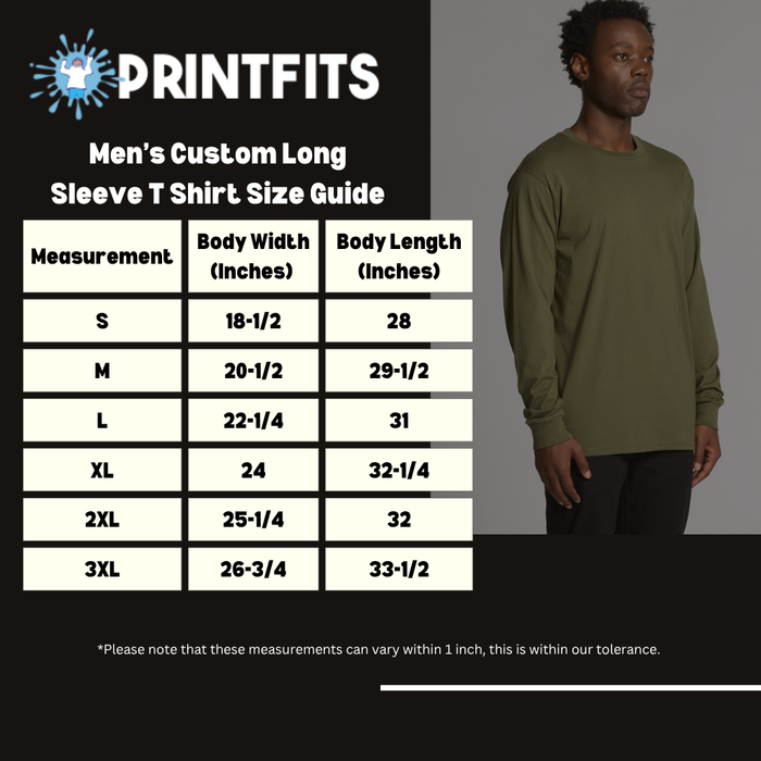 MENS CUSTOM LONG SLEEVE T SHIRT