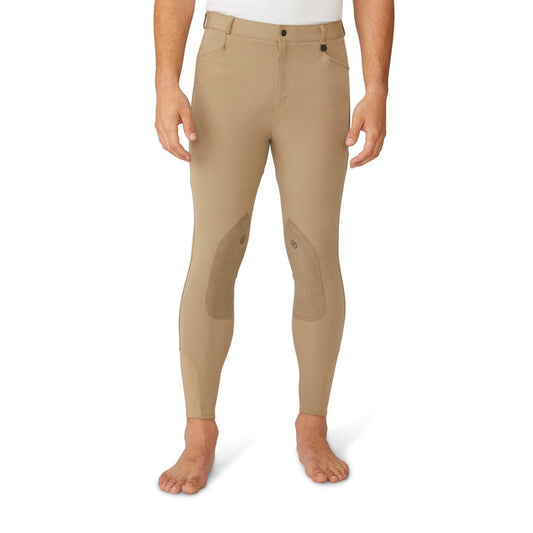 Men's EuroWeave DX Suede Knee Patch Breech - Light Tan