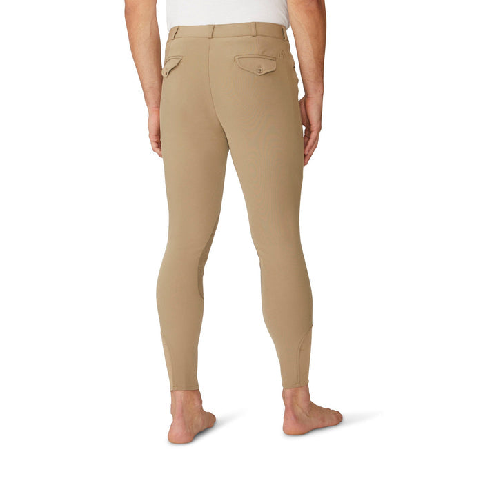 Men's EuroWeave DX Suede Knee Patch Breech - Light Tan